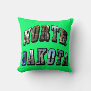Almofada Texto de Imagem de Dakota do Norte