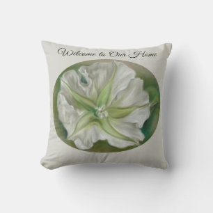 Almofada Texto Personalizado De Arte De Moonflower