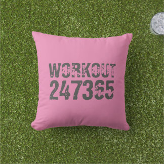 Almofada Texto vestido e arranhado Workout 247365 rosa