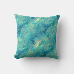 Almofada Textura Azul de Cristal Azul Aquamarine