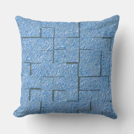 Almofada Textura azul-silicone com efeito mosaico e alivio