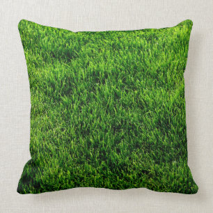 Almofada Textura da grama verde de um campo de futebol