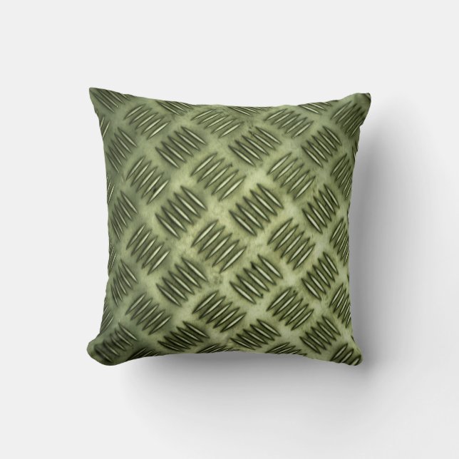 Almofada Textura de aço inoxidável do revestimento do metal (Frente)