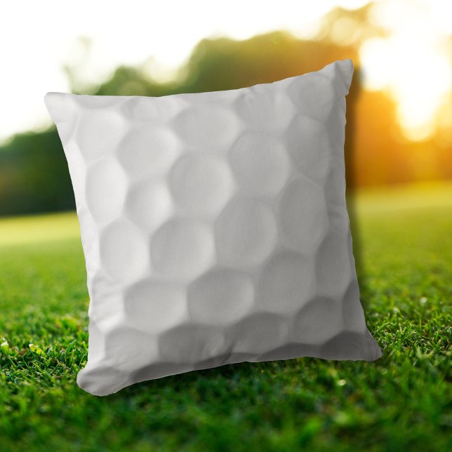Almofada Textura de Bola de Golfe Branca Com Reentrâncias (Criador carregado)