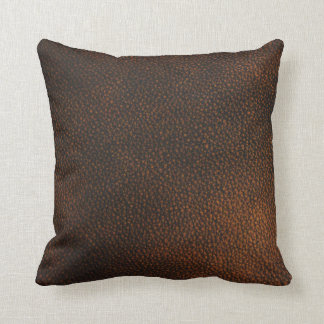 Almofada Textura de couro de Brown