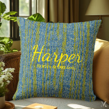 Textura de denim azul e amarelo | Página Russo Per