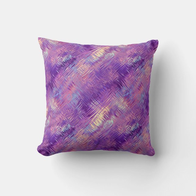 Almofada Textura de Gel de Cristal Roxo Ametist (Frente)