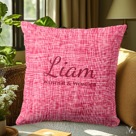 Almofada Textura de Jeans Vermelho | Decoração Personalizad