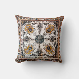 Almofada textura de mármore arabesque abstrato vintage bac
