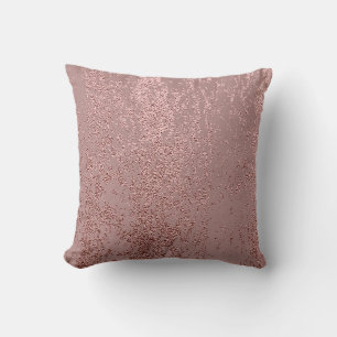 Almofada Textura de ouro metálico, quartzo rosa.