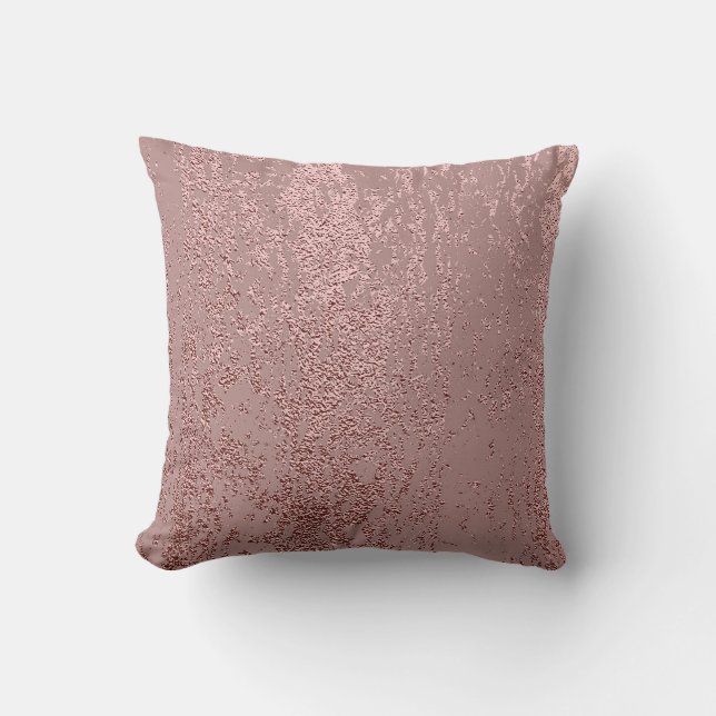 Almofada Textura de ouro metálico, quartzo rosa. (Frente)