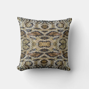 Almofada Textura de padrão de pele de cobra