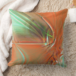 Almofada Textura digital laranja muito grosseira, matiz env