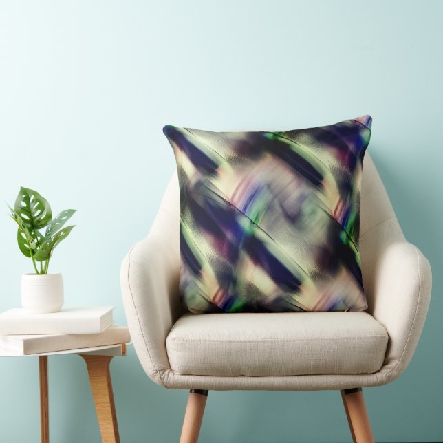 Almofada Textura jovem de bambu em verde e polido preto (Cadeira)