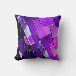 Almofada Textura Metálica Plum Noir Glitch Glam