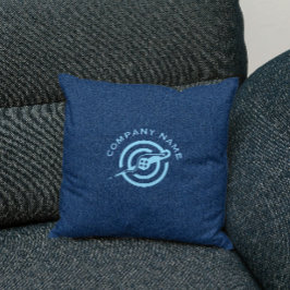 Almofada Textura personalizada do tecido de denim azul