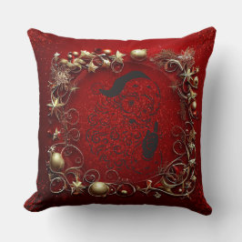 Almofada Textura rica e luxuosa de Natal Feliz Natal