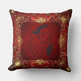 Almofada Textura rica e luxuosa de Natal Feliz Natal