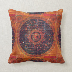 Almofada Thangka astronômico tibetano
