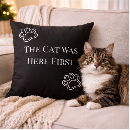 Almofada The Cat Was Here First Minimalist Pillow