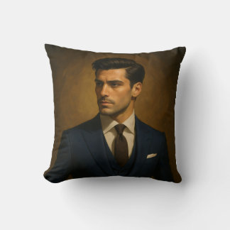 Almofada The Curator — Luxury Masculine Portrait Accent Pil