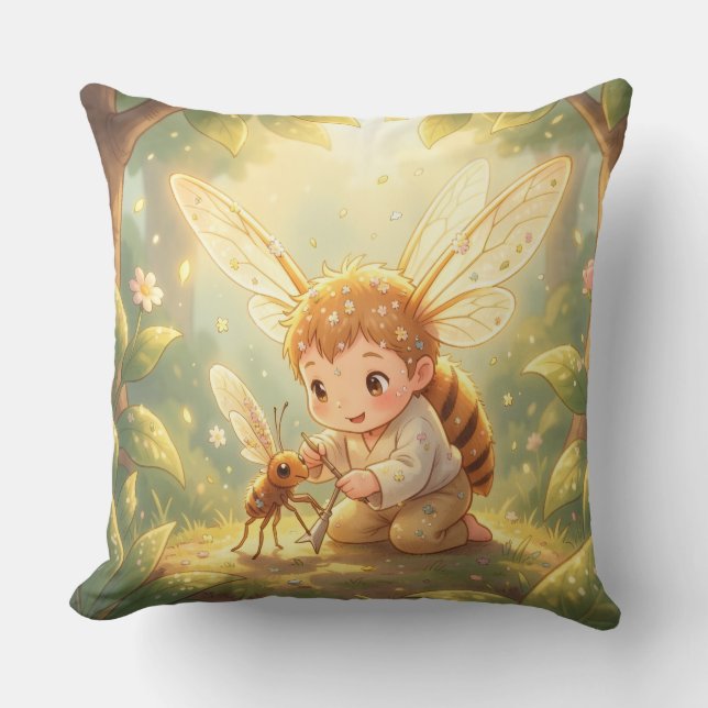 Almofada The Glowing Wanderer and the Art of Nectar (Frente)