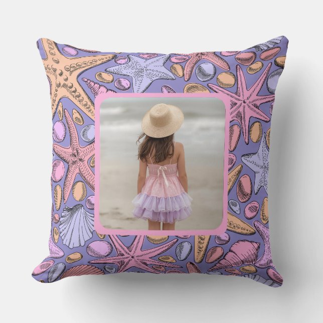 Almofada The Johnson Beach House Pillow, Fantasy Sea Patter (Frente)