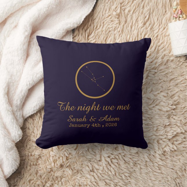 Almofada The Night We Met Star Map –Celestial love design (Cobertor)