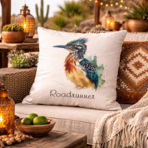 The Painted Runner, Watercolor Roadrunner personal