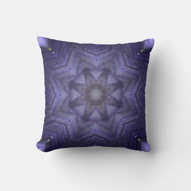 Almofada Throw Cushion Purple Pattern Design (Frente)