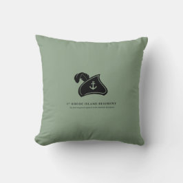 Almofada Throw Pillow — 1st Rhode Island Regiment