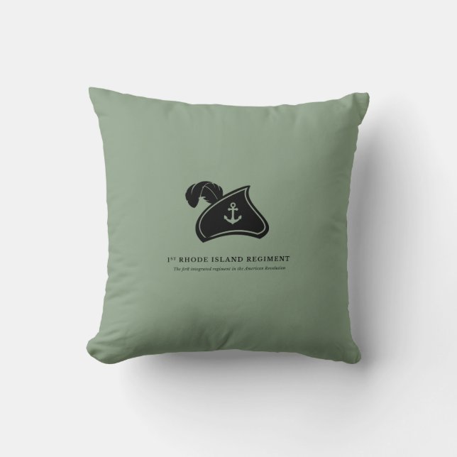 Almofada Throw Pillow — 1st Rhode Island Regiment (Frente)