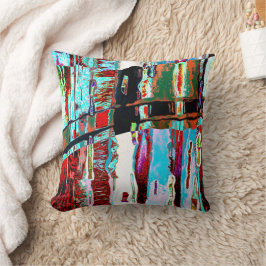 Almofada Throw Pillow – Collapse Reflection Abstract Design
