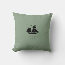 Almofada Throw Pillow — HMS Gaspee