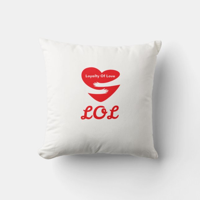 Almofada Throw Pillow lol (Frente)
