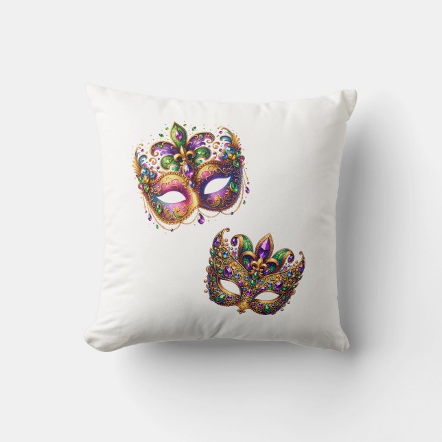 Almofada Throw Pillow Mardi Gras (Frente)