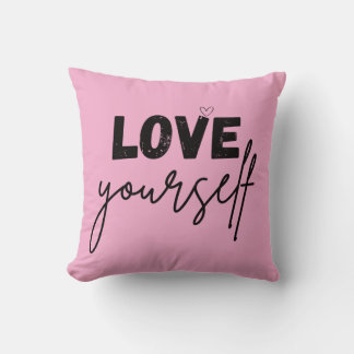 Almofada throw pillow | motivational | love yourself