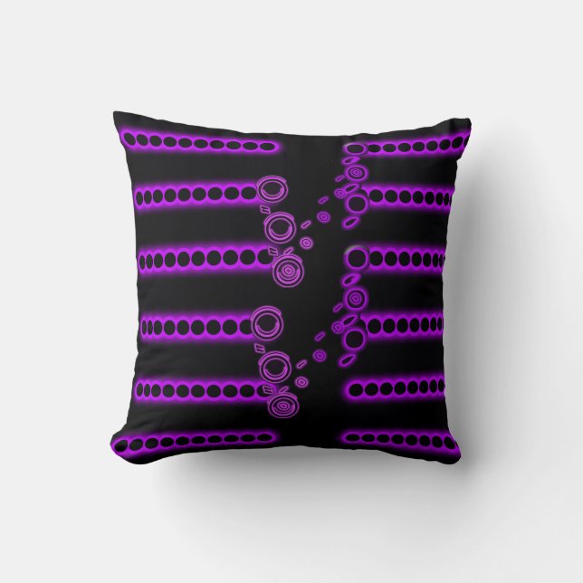 Almofada Throw Pillow Purple motif  (Frente)