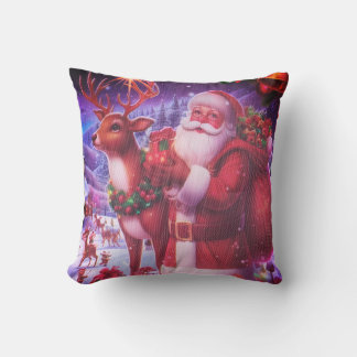 Almofada Throw Pillow Santa Claus