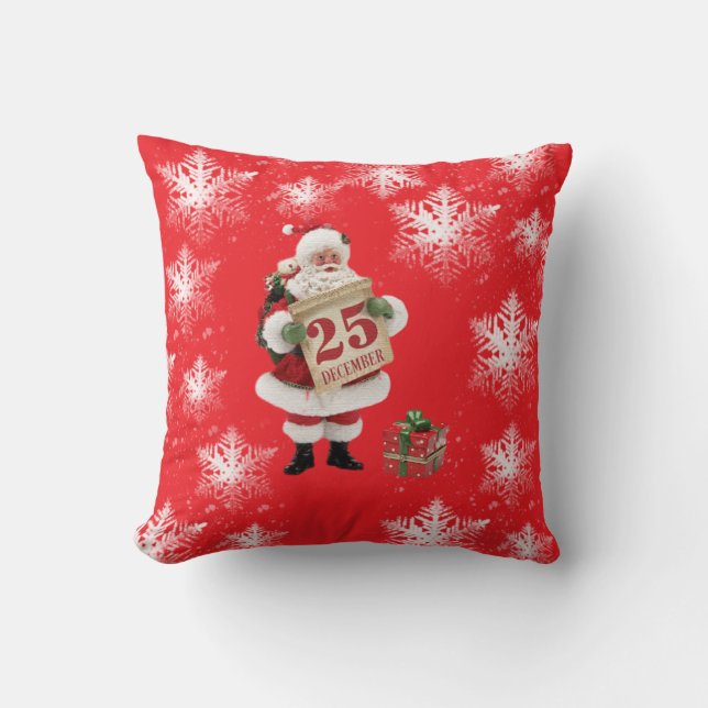 Almofada Throw Pillow Santa Claus  (Frente)