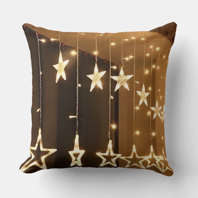 Almofada Throw Pillow shining star Light Glow of Warm Deam✨ (Frente)