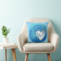 Throw Pillow Winter Design
