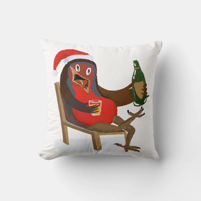 Almofada Throw pillow with Laid Back Robin design (Frente)