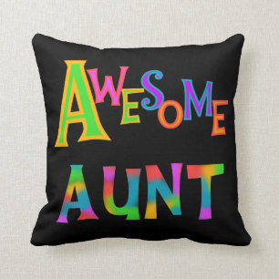 Almofada Tia impressionante T-shirt e presentes