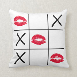 Almofada Tic Tac Toe lábios