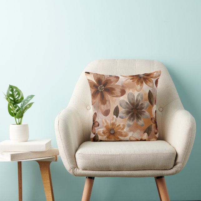 Almofada Tie Dye Autumn Floral (Cadeira)