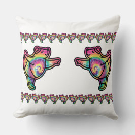 Almofada Tie Dye Ballerina Bear: Gracioso e Colorido