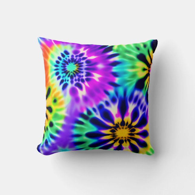 Almofada Tie Dye Swirling Pattern Design (Frente)