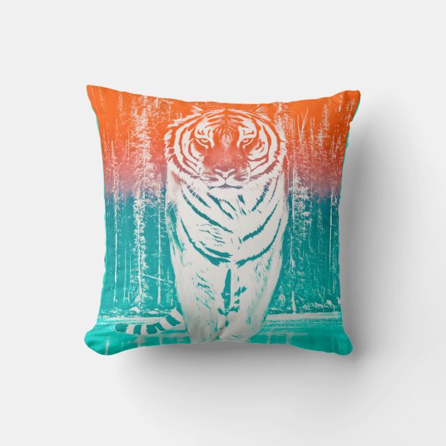 Almofada Tiger Art Print  (Frente)