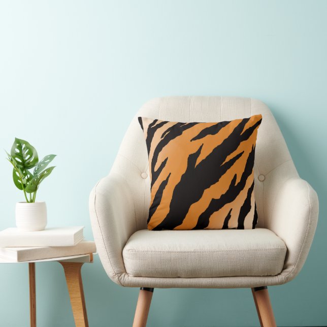 Almofada Tiger Stripe design on throw cushion (Cadeira)
